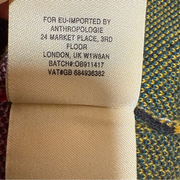 Anthropologie Maeve Size XS Multicolor Geometric Knit Knee Length Sweater Skirt - Picture 10 of 16